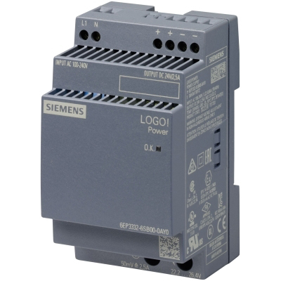 Alimentations LOGO!POWER alimentation 24V/2.5A DC SIEMENS