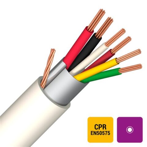 Cable d'alarme CABLE ALARME PVC BLANC ECA 2X0