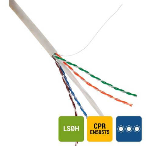 Cat 5E unshielded CAT6 U/UTP 4P LSOH Blanc B2ca Excel Networking Solutions