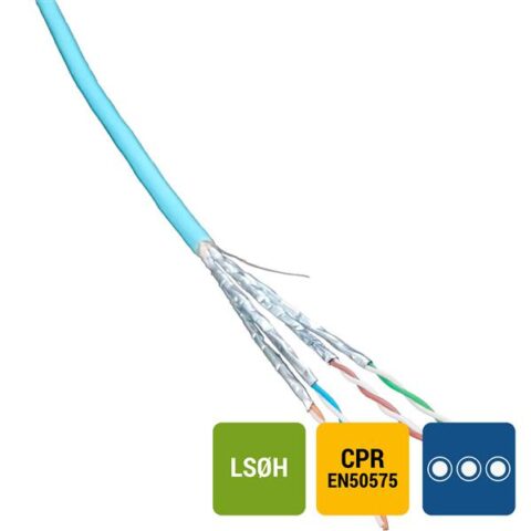 Cat 6E unshielded CAT6A U/FTP 4P LSOH Aqua B2ca Excel Networking Solutions