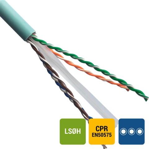 Cat 6E unshielded CAT6A U/UTP 4P LSOH Blue B2ca Excel Networking Solutions
