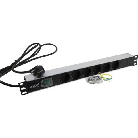 Centr. teleph. plus access. PDU 19 with 6x Schuko with on/off Excel Networking Solutions