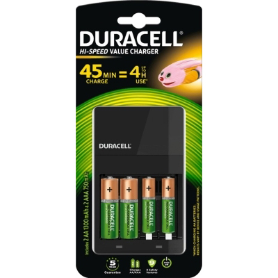 Chargeurs de piles Chargeur CEF27 + piles (2 AA & 2 AAA) DURACELL