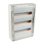 XL³125 coffret apparent 3 rangées 54 modules porte transparente