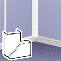 Cond.plinthes+chambranles+acc. DLP 40x16 angle plat blan LEGRAND