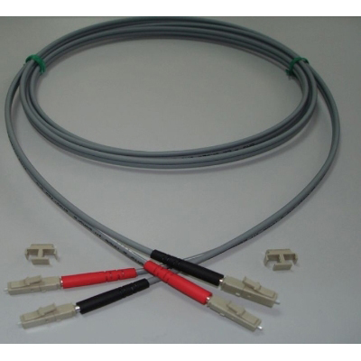 Cordons en fibre LC/LC DX 50/125 OM3 5M GRIJS FUMO COMMUNICATIONS