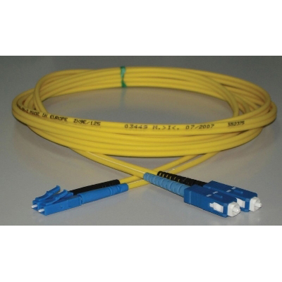Cordons en fibre LC/SC DX 2M JAUNE 9/125 FUMO COMMUNICATIONS