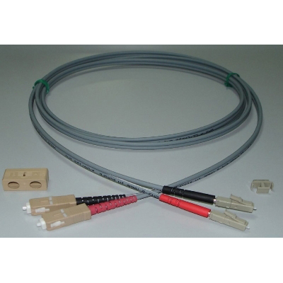 Cordons en fibre LC/SC DX 50/125 OM3 1M GRIS FUMO COMMUNICATIONS
