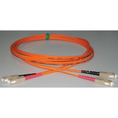 Cordons en fibre SC/SC DX 50/125 OM2 2M ORANGE FUMO COMMUNICATIONS