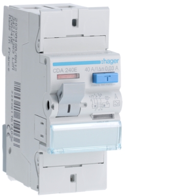 Disj.diff.4p/40a 30&300ma Inter.diff.2p 40a 30ma HAGER