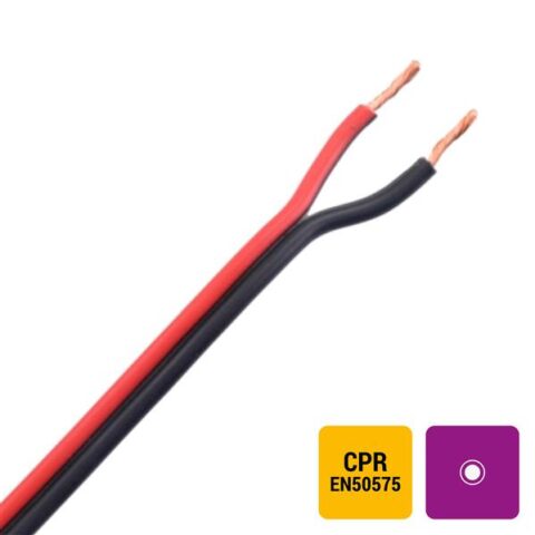 Hp fils haut parleur HAUT-PARLEUR PVC ROUGE/NOIR ECA 2X0