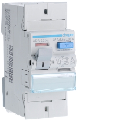 Interrupteurs differentiels Inter.diff.2p 25a 30ma HAGER