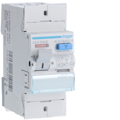 Interrupteurs differentiels Inter.diff.2p 40a 100ma HAGER