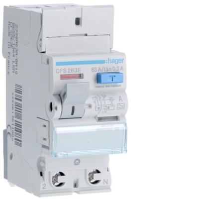 Interrupteurs differentiels Inter.diff.2p 63a 300ma HAGER