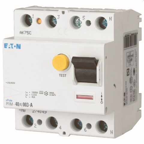 Interrupteurs differentiels Interr.diff.4P 100A 300mA EATON