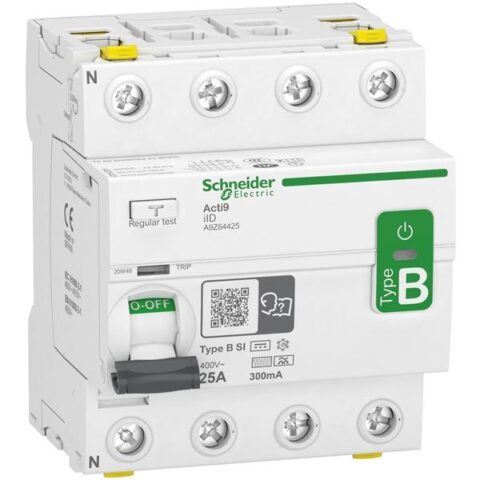 Interrupteurs differentiels iID DIFFERENTIEL 4P 25A 300MA TYPE B-SI Schneider Distribution