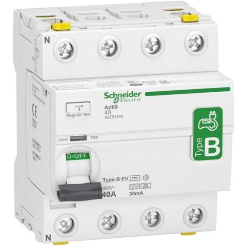 Interrupteurs differentiels iID DIFFERENTIEL 4P 40A 30mA TYPE B-EV Schneider Distribution