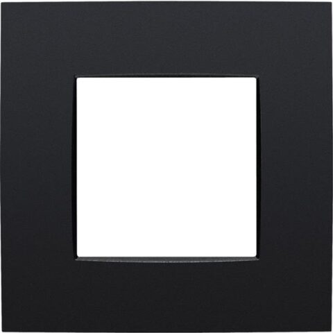 Matériel à encastrer Plaque de recouvrement int 1V matt black NIKO