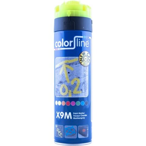 Outillage n0n-electrique X9M Paint Marker - 500 ml - FLUO JAUNEE Color-Line