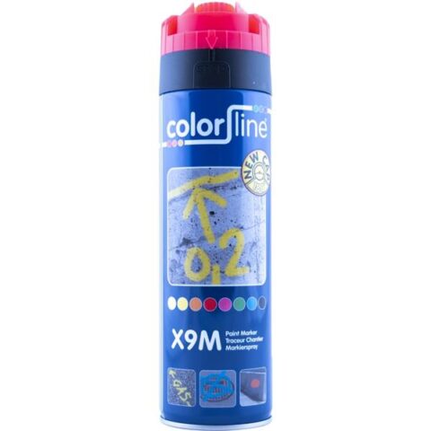 Outillage n0n-electrique X9M Paint Marker - 500 ml - fluo rouge Color-Line