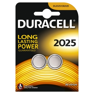 Piles DURACELL SPECIALTY LITHIUM 2025 (x2) DURACELL