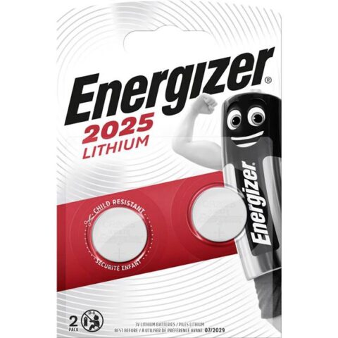 Piles Piles (2 pces) Lithium 3V CR2025 Energizer