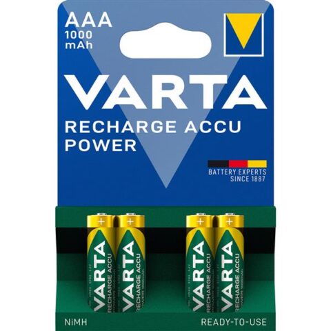 Piles rechargeables Pile RECH.ACCU POWER AAA 1000mAh (4) VARTA