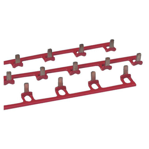 Rails din & profiles+accessoi. Rail rouge isolée 3P 14M Vynckier (ABB)