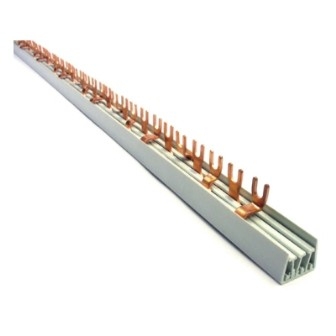 Rails din & profiles+accessoi. VBS rail 4P 10mm² 54mod fourche MATERIAUX DIVERS