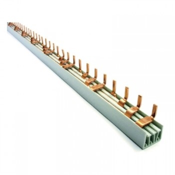 Rails din & profiles+accessoi. VBS rail 4P 10mm² 56mod broche 3PN-4P MATERIAUX DIVERS