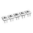 Rails din & profiles+accessoi. iso 5 broches/fourches jaune Vynckier (ABB)