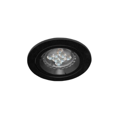 Spot encastré 230V RT1014 r GU10 auto 50W PAR16-230V noir INDIGO