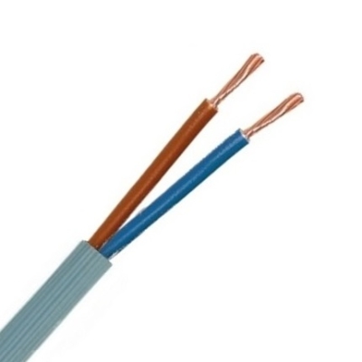 VTMB-VTLBP-VTLB H05VV-F CABLE RAINURE PVC GRIS 2X2