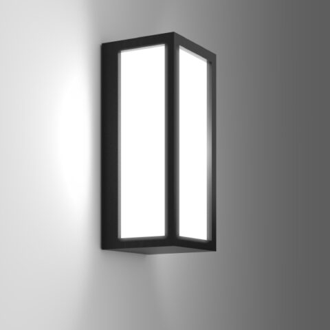 Armature murale apparent LED Apparent mur LED 19W 3000K IP54 noir RZB