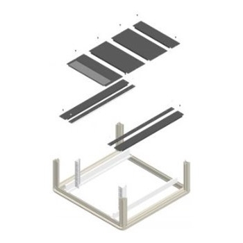 Armoire de reseaux&accesoires BOTTOM PLATE PACKAGE 80X100 ENOC SYSTEM