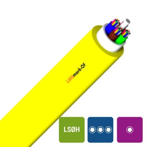 Fiber Optique ACS 24SM MB OS2 9/125 YELLOW B2ca s1