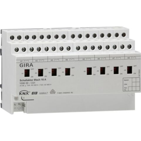 KNX Actionn. commut. 8x 16A KNX rail DIN GIRA