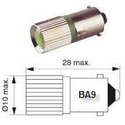 Lampes de signalisation 8B1027Y24 Multi LED Ba9s 24V Yellow ORBITEC