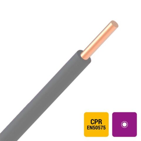 VIFB + VOB/JET 4-25 PAS V/J H07V-U MASSIF GRIS ECA 6MM² CABLE D'INSTALLATION