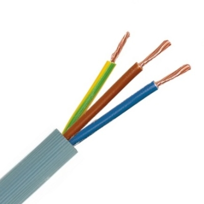 VTMB-VTLBP-VTLB H05VV-F CABLE RAINURE PVC GRIS 3G1MM² CABLE D'INSTALLATION
