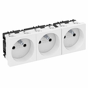 Matériel à encastrer PRISE 45MM 3x 90° BLANC OBO BETTERMANN