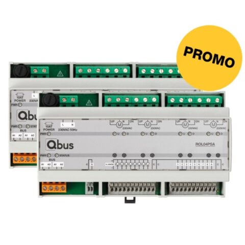Domotica set de 2x ROL04PSA 2x4 moteurs Qbus