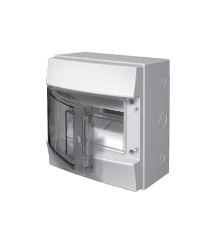 Coffrets menagers Fix-o-Rail 65 8 1R porte transparante ABB