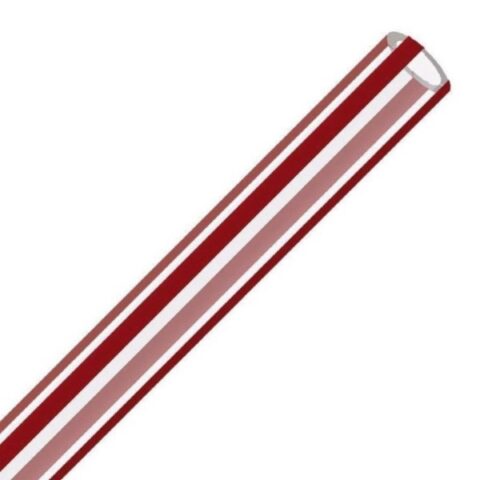 Tube HDPE fibre optique DB1 HDPE transparent-red 14x2